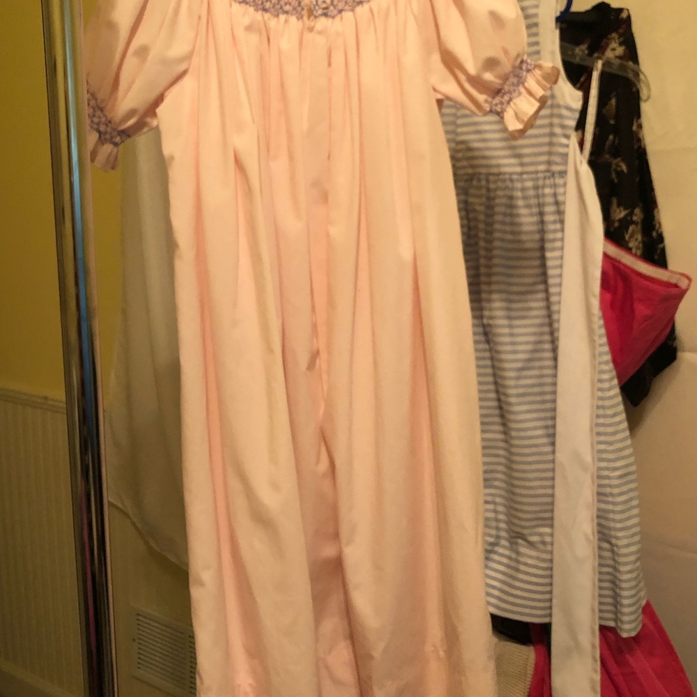 Smocked pink dress